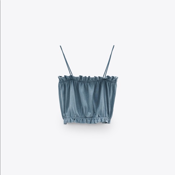 Zara Ruched Crop Top - Picture 4 of 4